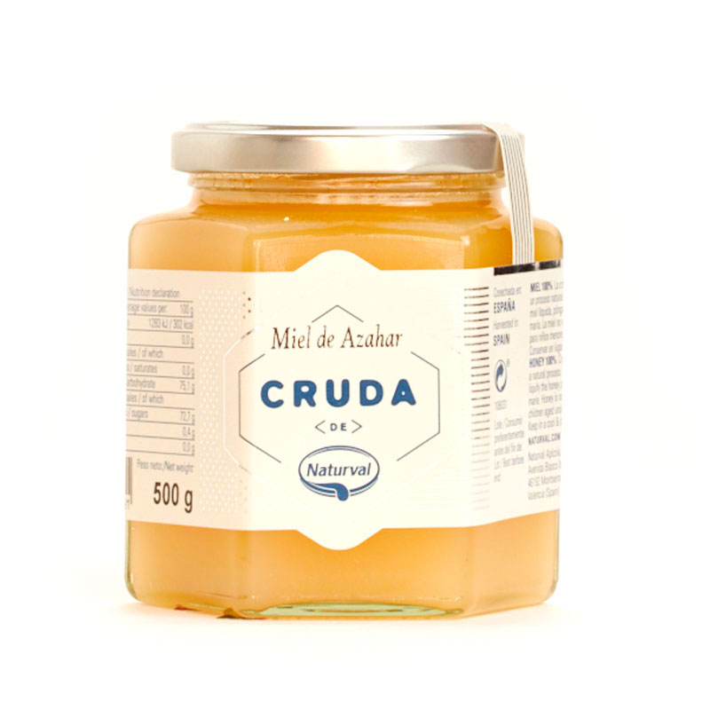 miel cruda azahar 500g