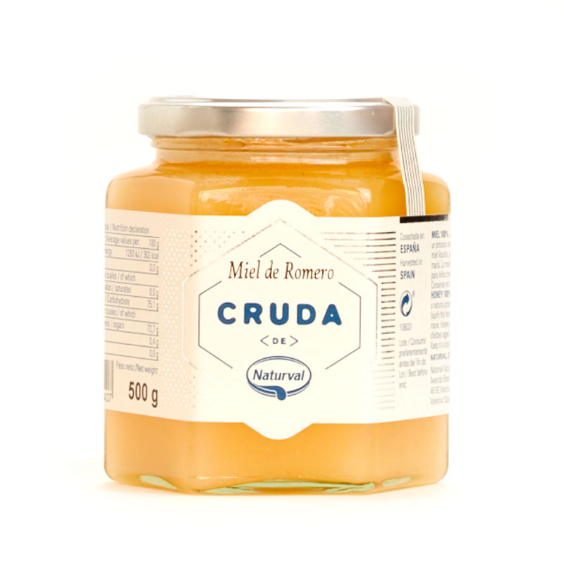 miel cruda romero 500g